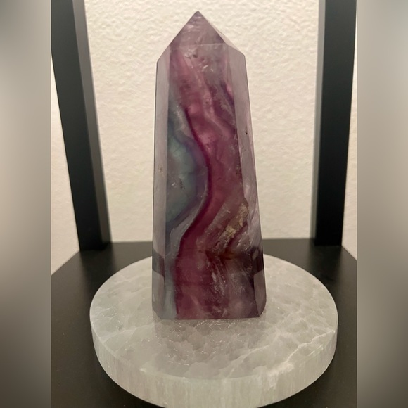 3 Crystal Fluorite Towers - Picture 2 of 4
